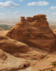 desert landscape mountain panorama , madain saleh , saudi arabia