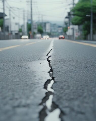 earthquake road crack