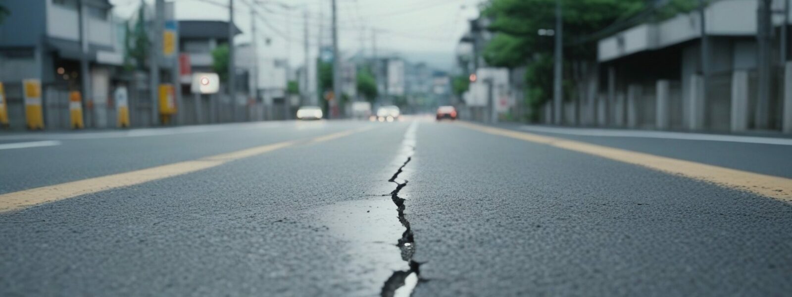 earthquake road crack